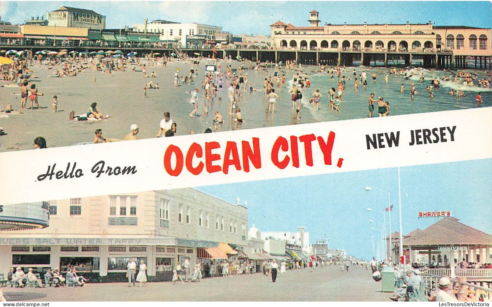 ETATS UNIS - New Jersey - Hello From Ocean City - Animé - Colorisé - Carte Postale - Other & Unclassified