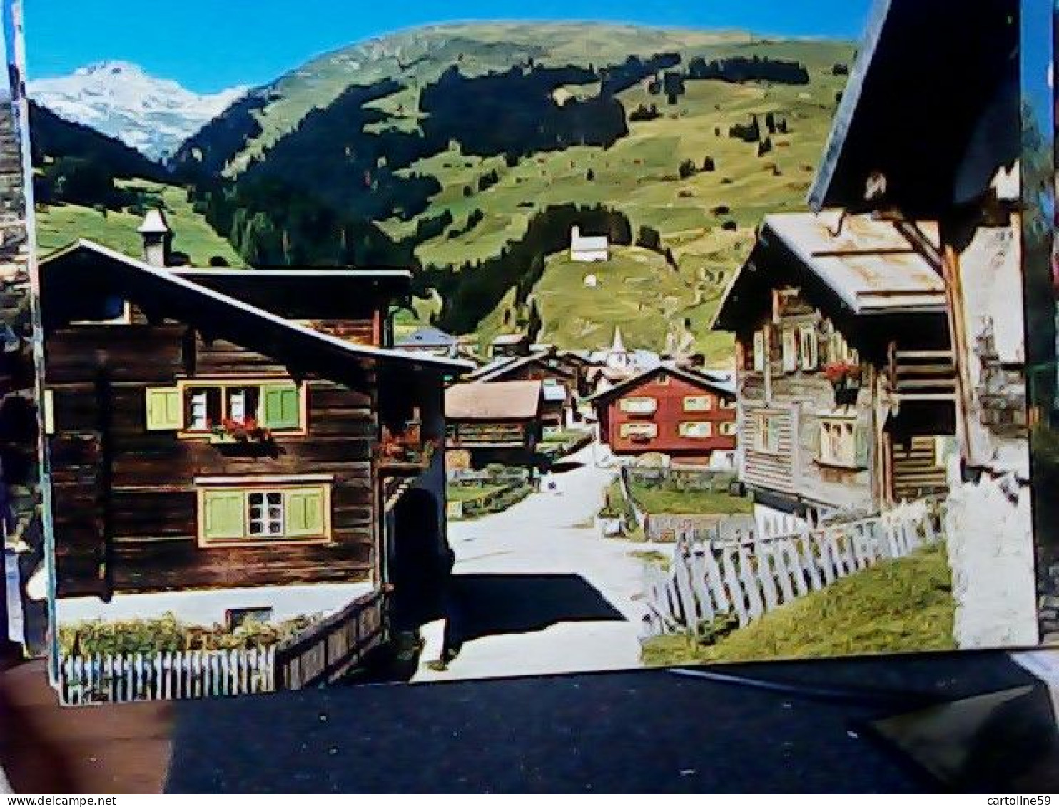 SCHWEIZ SUISSE SWITZERLAND SVIZZERA BREIL / BRIGELS / DORFPARTIE MIT DEN BRIGELSERHORNER VB1981 JV5563 - Breil/Brigels