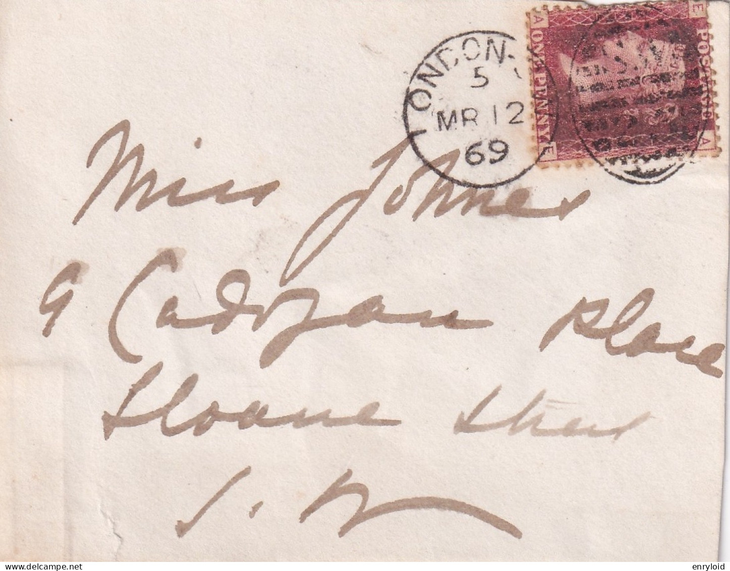 1869 - One Penny Red - Briefe U. Dokumente