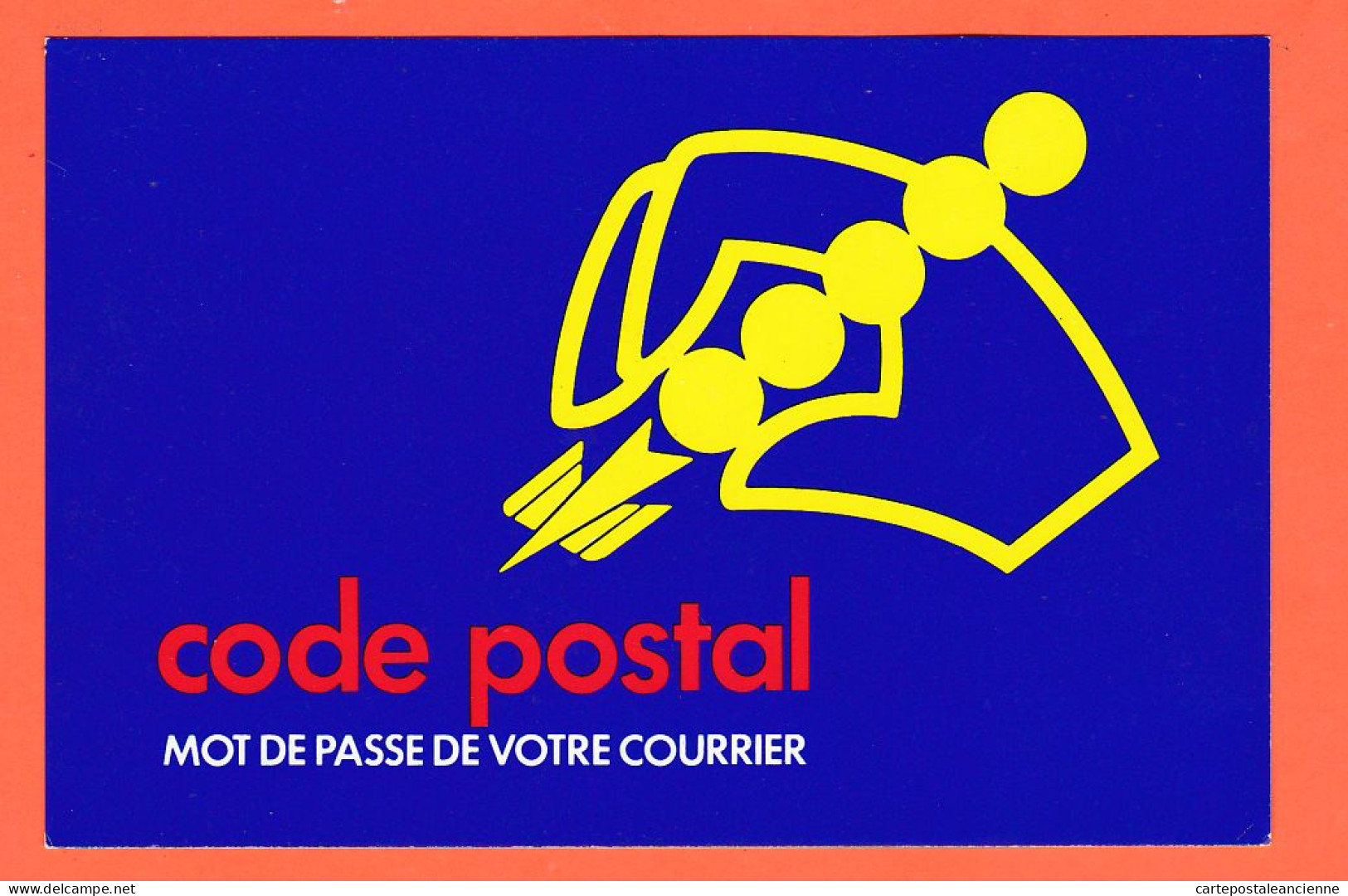 9362 / ⭐ CODE POSTAL Mot De Passe De Votre Courrier ( Reforme Du 3 Juin 1972 ) Service PTT LA POSTE SCHMIT Paris  - Postal Services