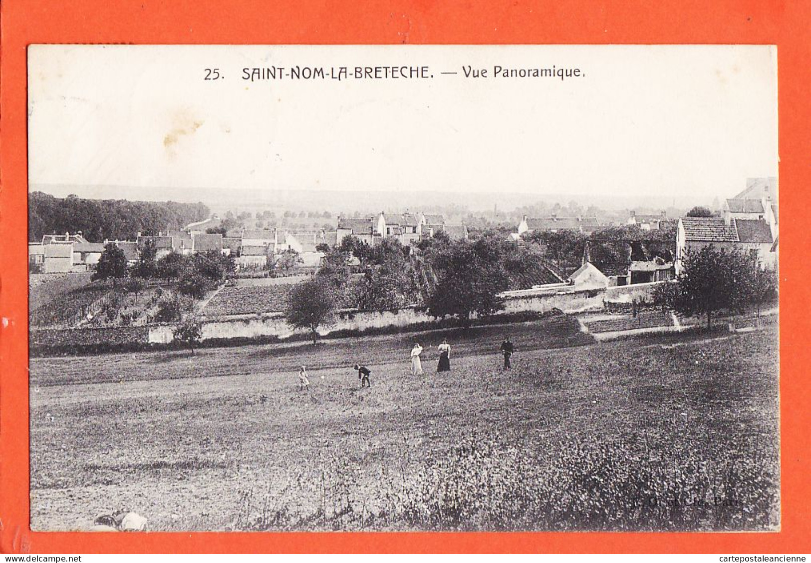9390 / ⭐ ♥️ 78-SAINT-NOM-LA-BRETECHE Vue Panoramique Affranchissement Perlé Bleu 1908 à TEILLER Thiberval Grignon - St. Nom La Breteche