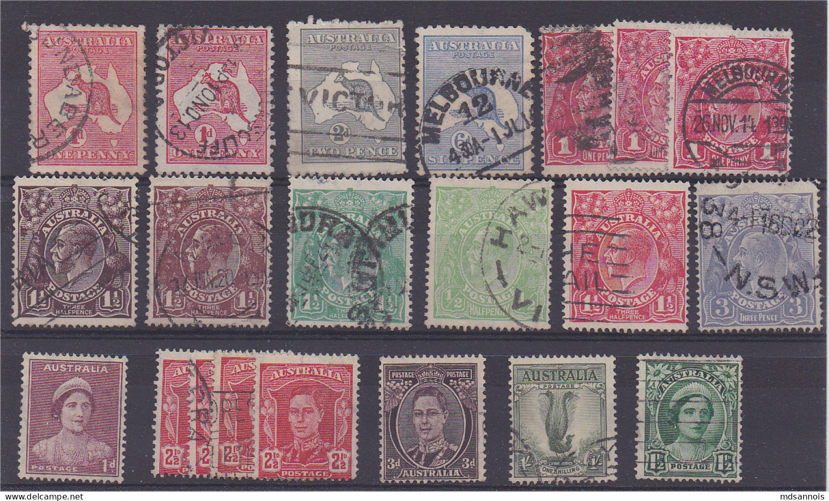 Australie Lot De 21 Timbres Tout état - Officials