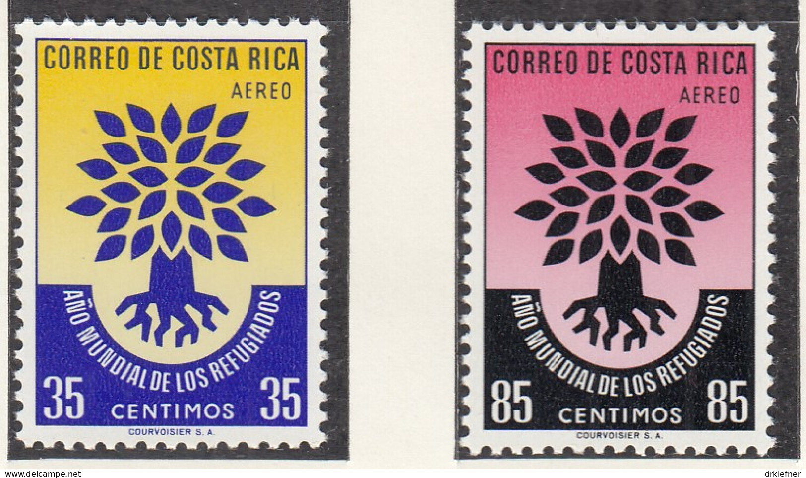 COSTA RICA  556-557, Postfrisch **, Weltflüchtlingsjahr, 1960 - Costa Rica