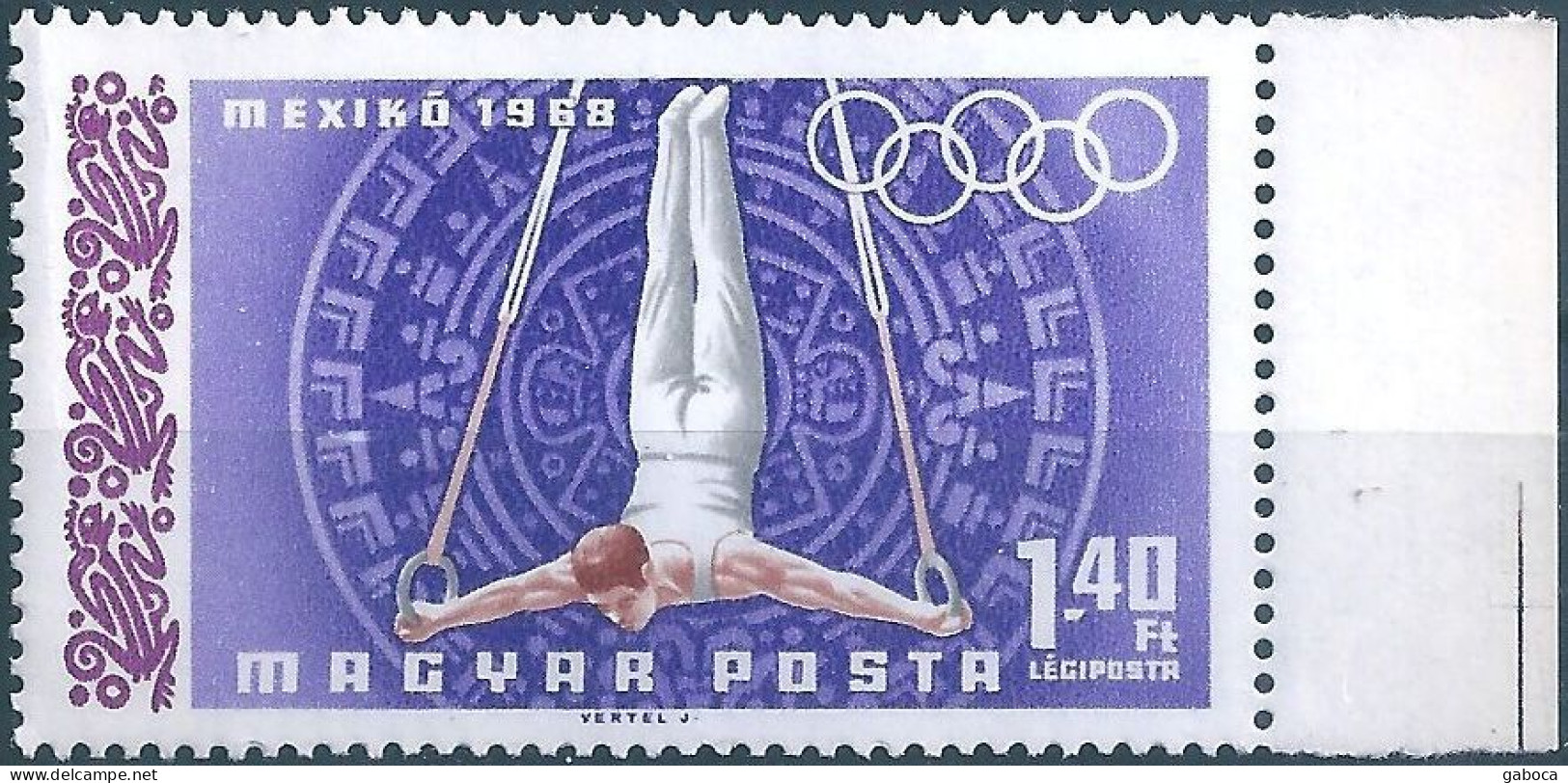 C5861 Hungary Olympics Mexico Sport Gymnastics MNH RARE - Sommer 1968: Mexico