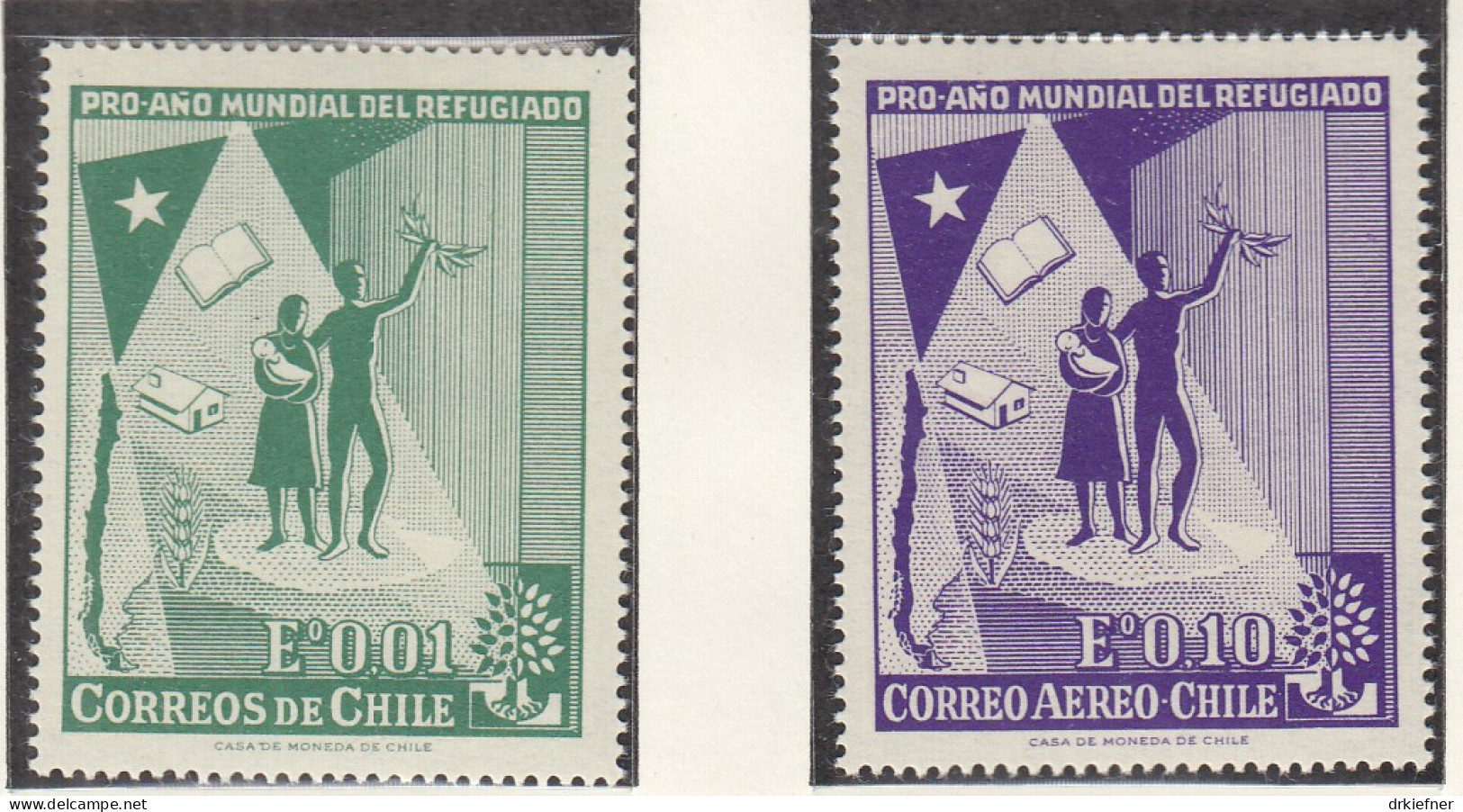 CHILE  573-574, Postfrisch **, Weltflüchtlingsjahr, 1960 - Chile