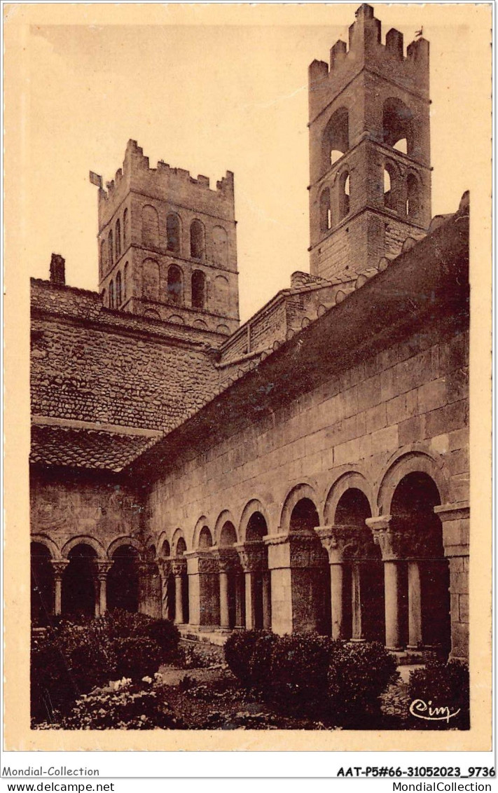 AATP5-66-0410 - ELNE - Le Cloître Et Le Clocher - Elne