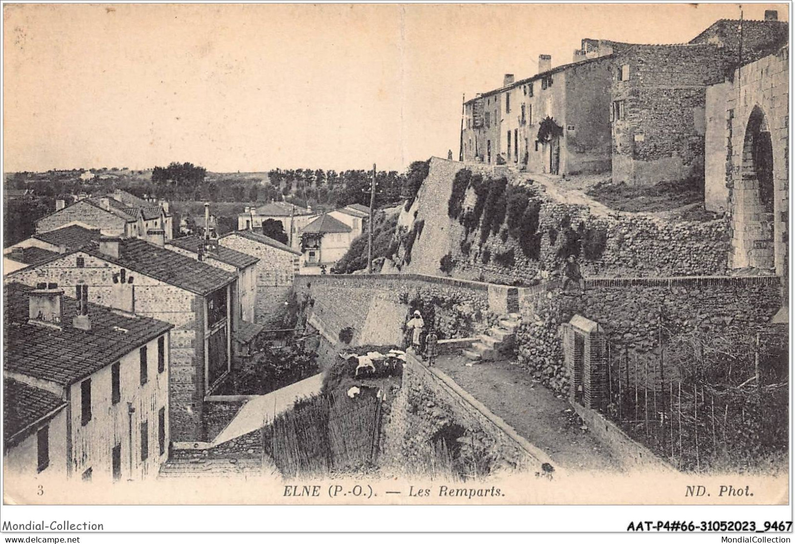 AATP4-66-0277 - ELNE - Les Remparts - Elne