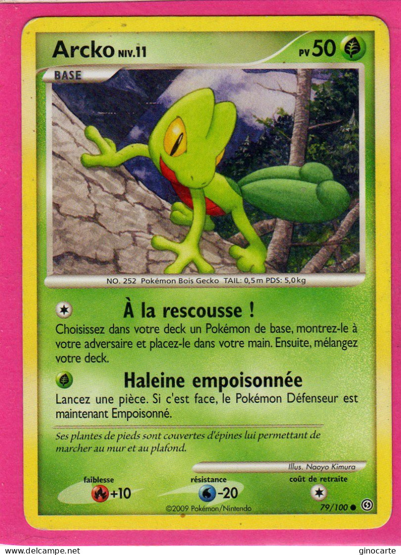 Carte Pokemon 2009 Diamant Et Perle Tempete 79/100 Arcko 50pv Bon Etat - Diamant & Perle