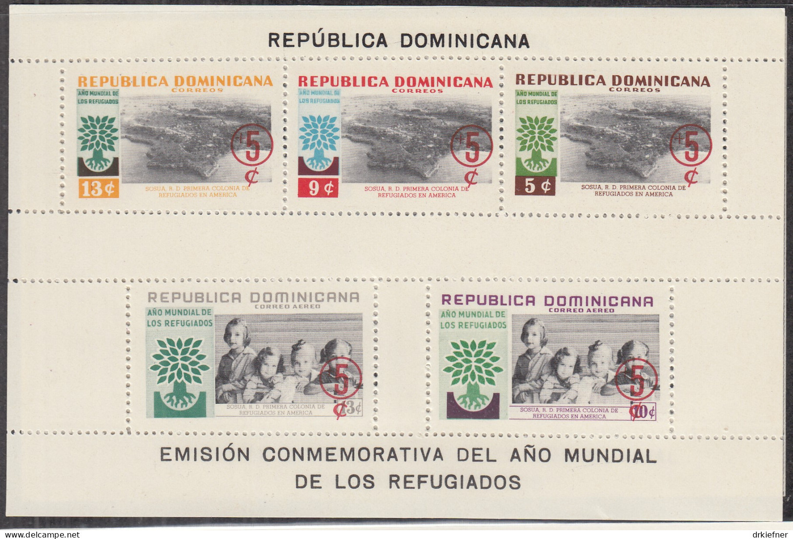 DOMINIKANISCHE REPUBLIK  Block 24 A, Postfrisch **, Weltflüchtlingsjahr, 1960 - Repubblica Domenicana