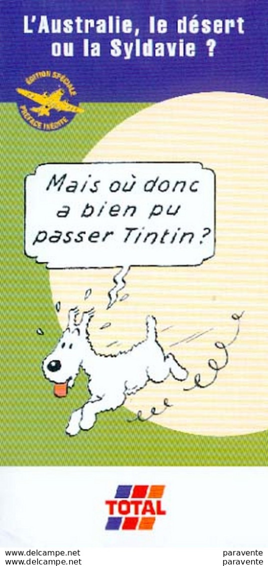 TINTIN : Depliant TOTAL Milou - Hergé