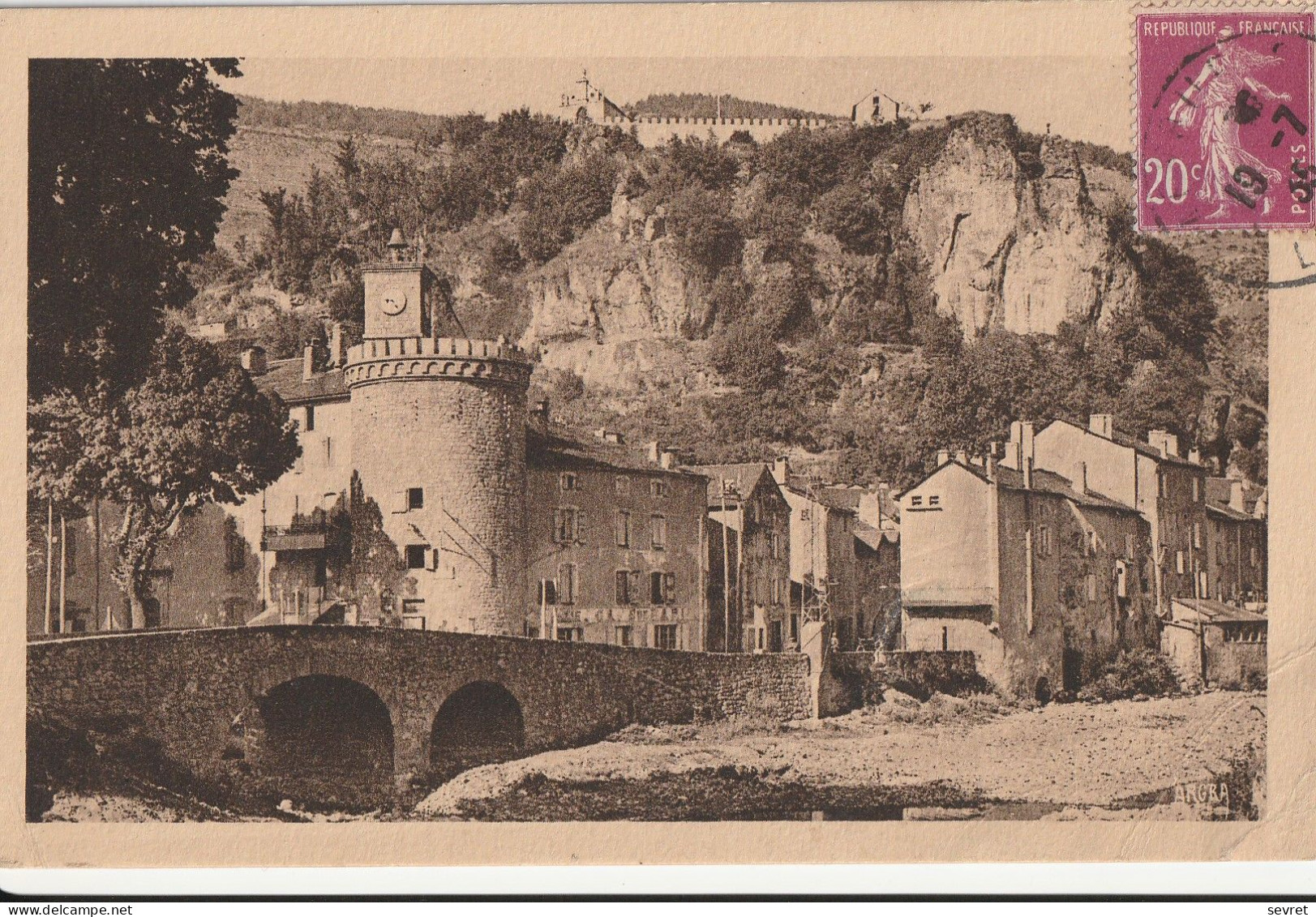 MEYRUEIS. - La Tour De L'Horloge Et La Chapelle N.-D. De BONSECOURS - Meyrueis