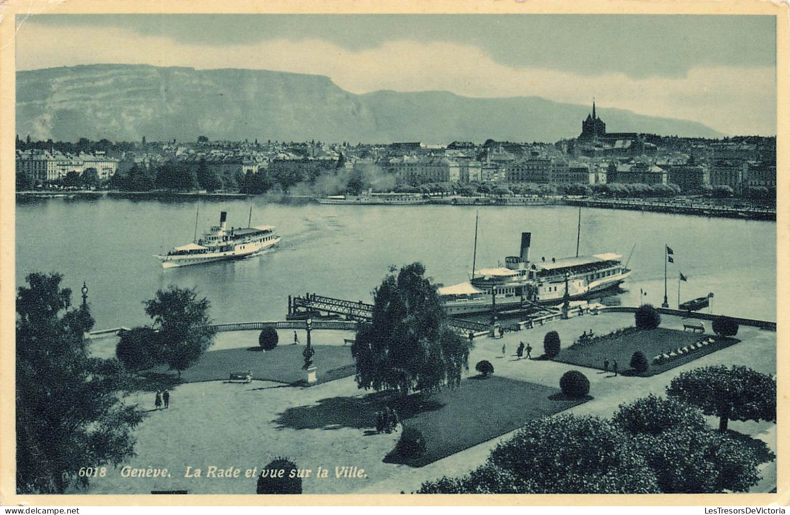 SUISSE - Genève - La Rade Et Vue Sur La Ville - Des Bateaux - Vue Au Loin De La Ville - Carte Postale Ancienne - Genève