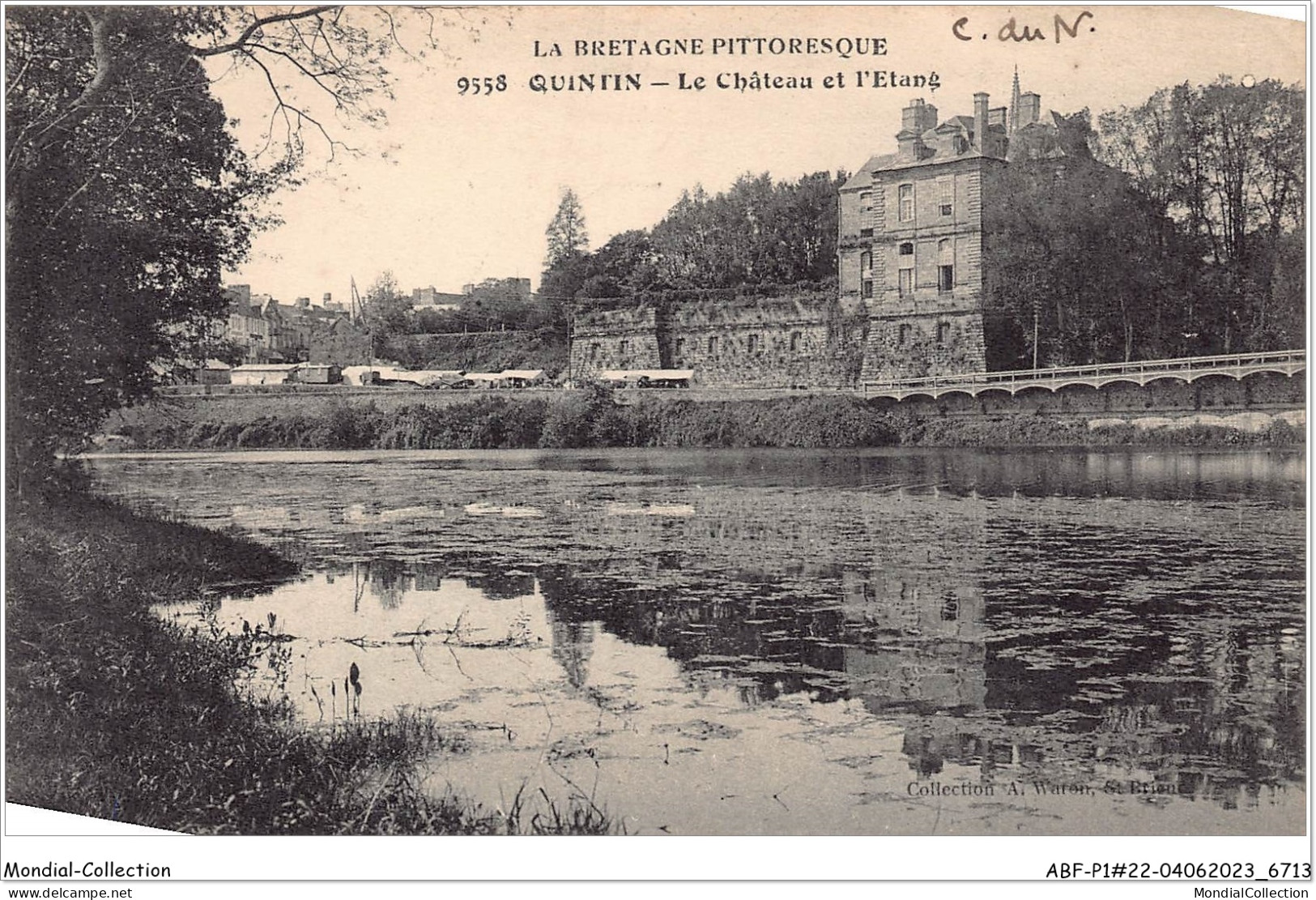 ABFP1-22-0061 - QUINTIN - Le Chateau Et L'Etang - Quintin