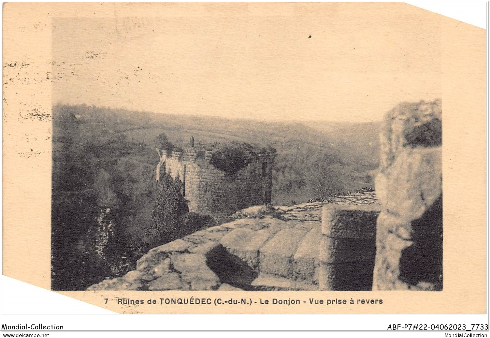 ABFP7-22-0573 - TONQUEDEC - Le Donjon - Vue Prise A Revers - Tonquédec