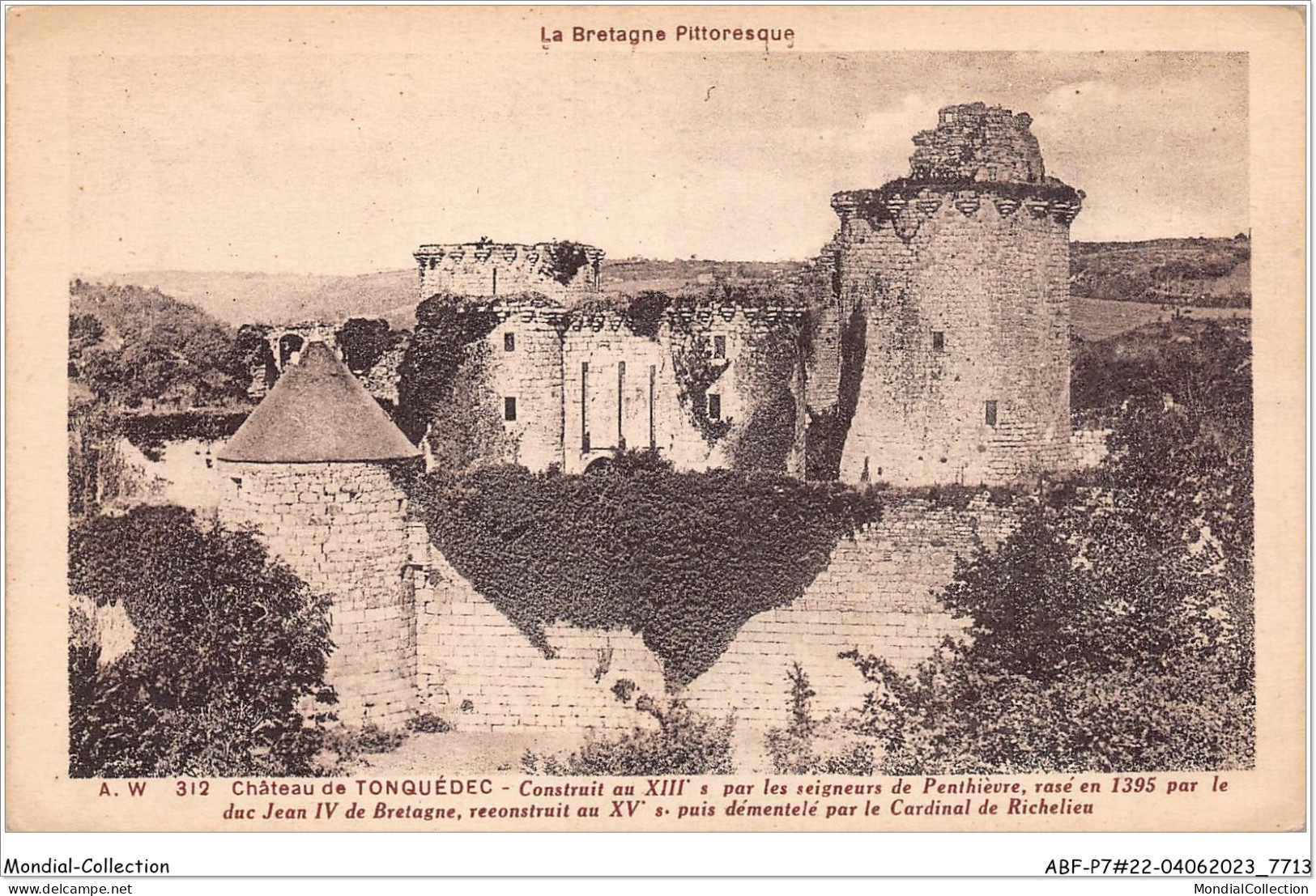 ABFP7-22-0563 - TONQUEDEC - Chateau De TONQUEDEC - Tonquédec