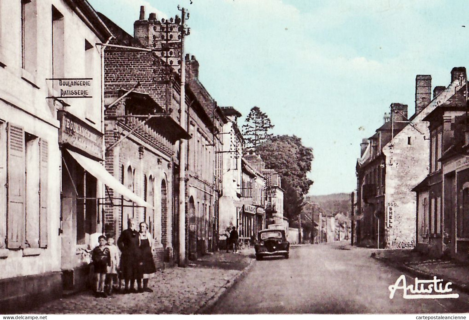 23351 / LA NEUVILLE-en-HEZ Oise Grande Rue Le Centre Traction Citroen Boulangerie épicerie Ruche 1956 ARTISTIC 31-95 - Boran-sur-Oise