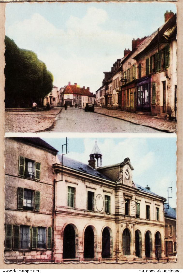 23381 / NANTEUIL-LE-HAUDOUIN 60-Oise 2 Vues Hotel Ville Et Epicerie Commerces Rue GAMBETTA 1930s Edit. ARLIX - Nanteuil-le-Haudouin
