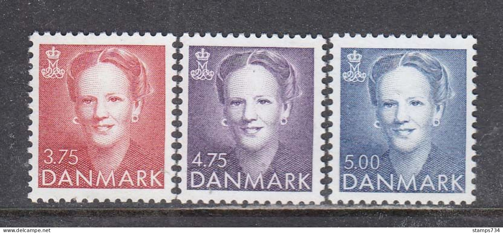 Denmark 1992 - Queen Margrethe, Mi-nr. 1028/30, MNH** - Nuevos