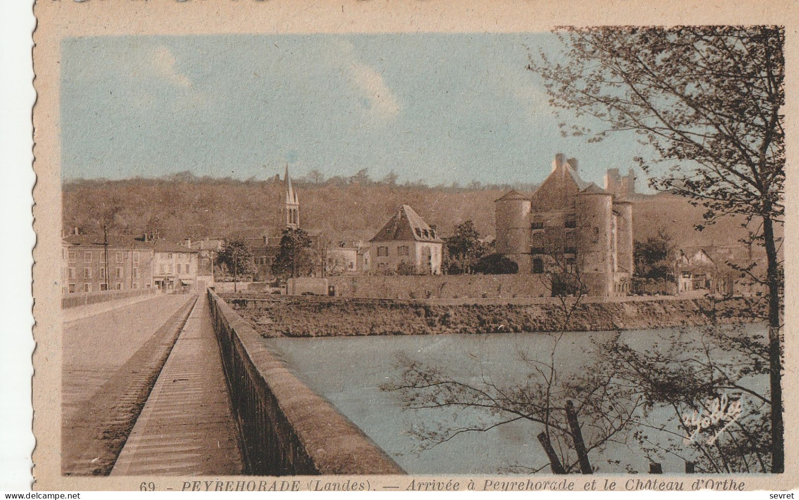 PEYREHORADE . - Arrivée à Peyrehorade Et Le Château D'Orthe - Peyrehorade