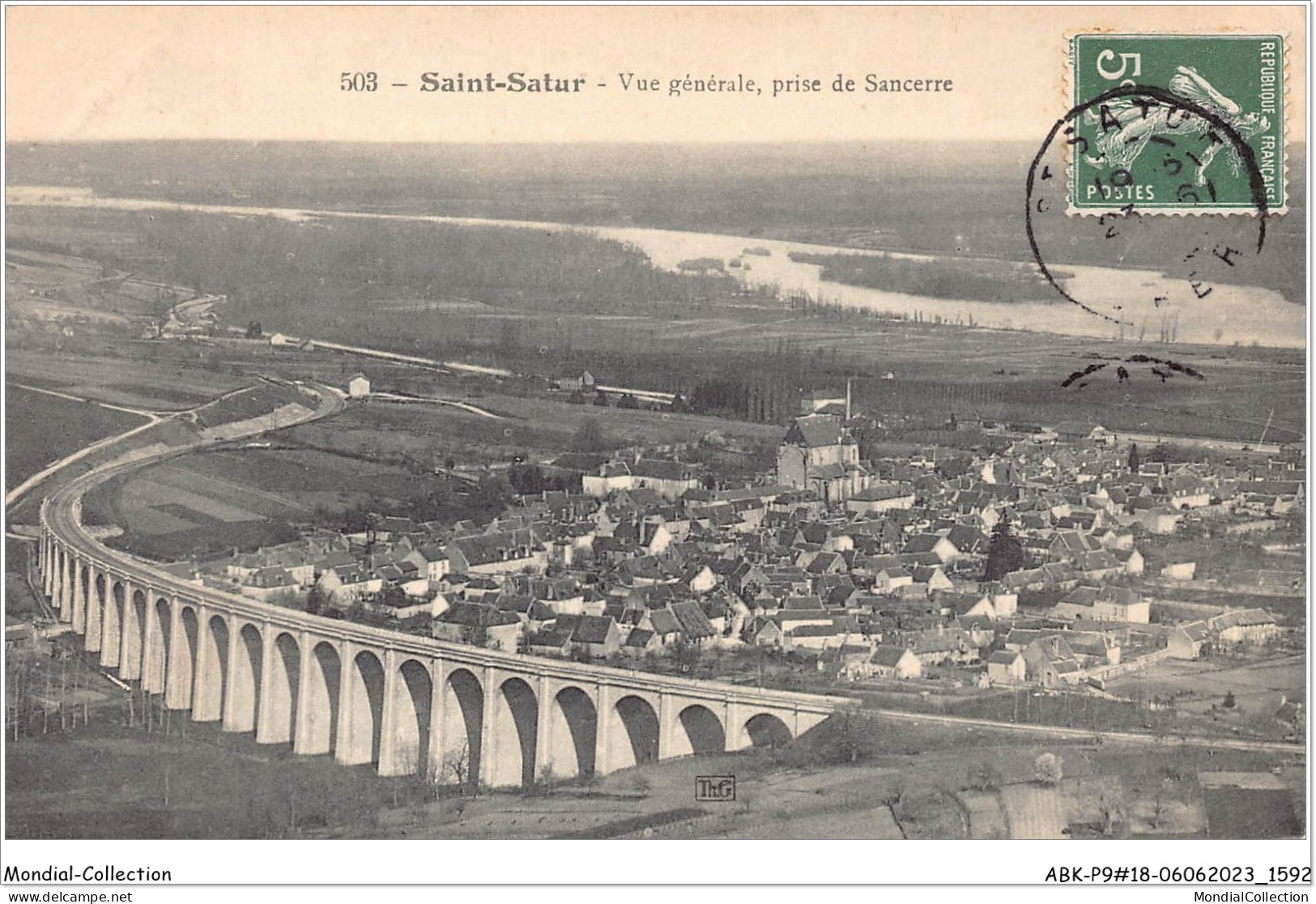 ABKP9-18-0797 - SAINT-SATUR - Vue Generale Prise De SANCERRE - Saint-Satur