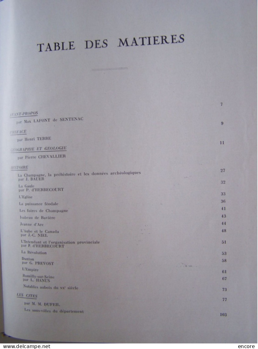 "L'AUBE. ASPECT GEOGRAPHIQUE, HISTORIQUE, TOURISTIQUE, ECONOMIQUE ET ADMINISTRATIF DU DEPARTEMENT; 100_3274 A 100_3277 - Champagne - Ardenne