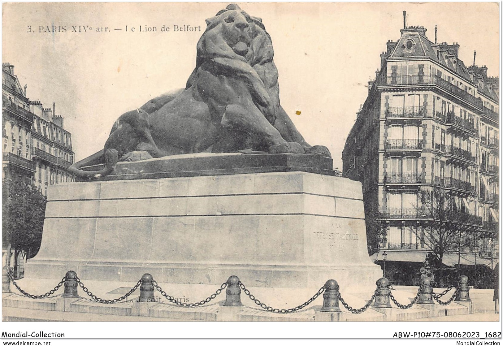 ABWP10-75-0818 - PARIS - Le Lion De Belfort - Standbeelden