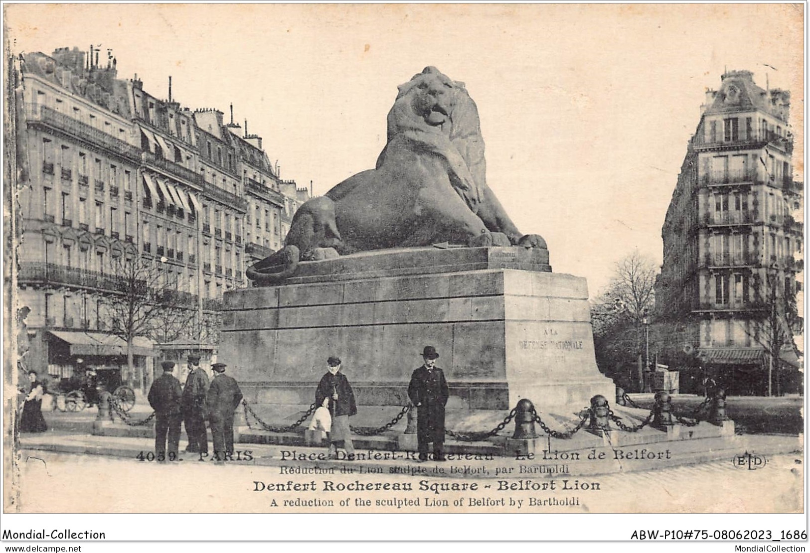 ABWP10-75-0820 - PARIS - Place - Denfer-rochereau - Le Lion De Belfort - Statues