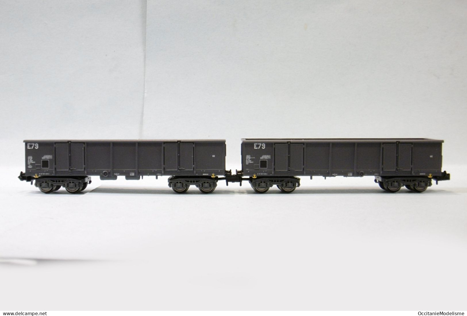 Arnold - 2 WAGONS TOMBEREAUX Eaos Gris SNCF ép. IV Réf. HN6535 Neuf NBO N 1/160 - Vagoni Merci