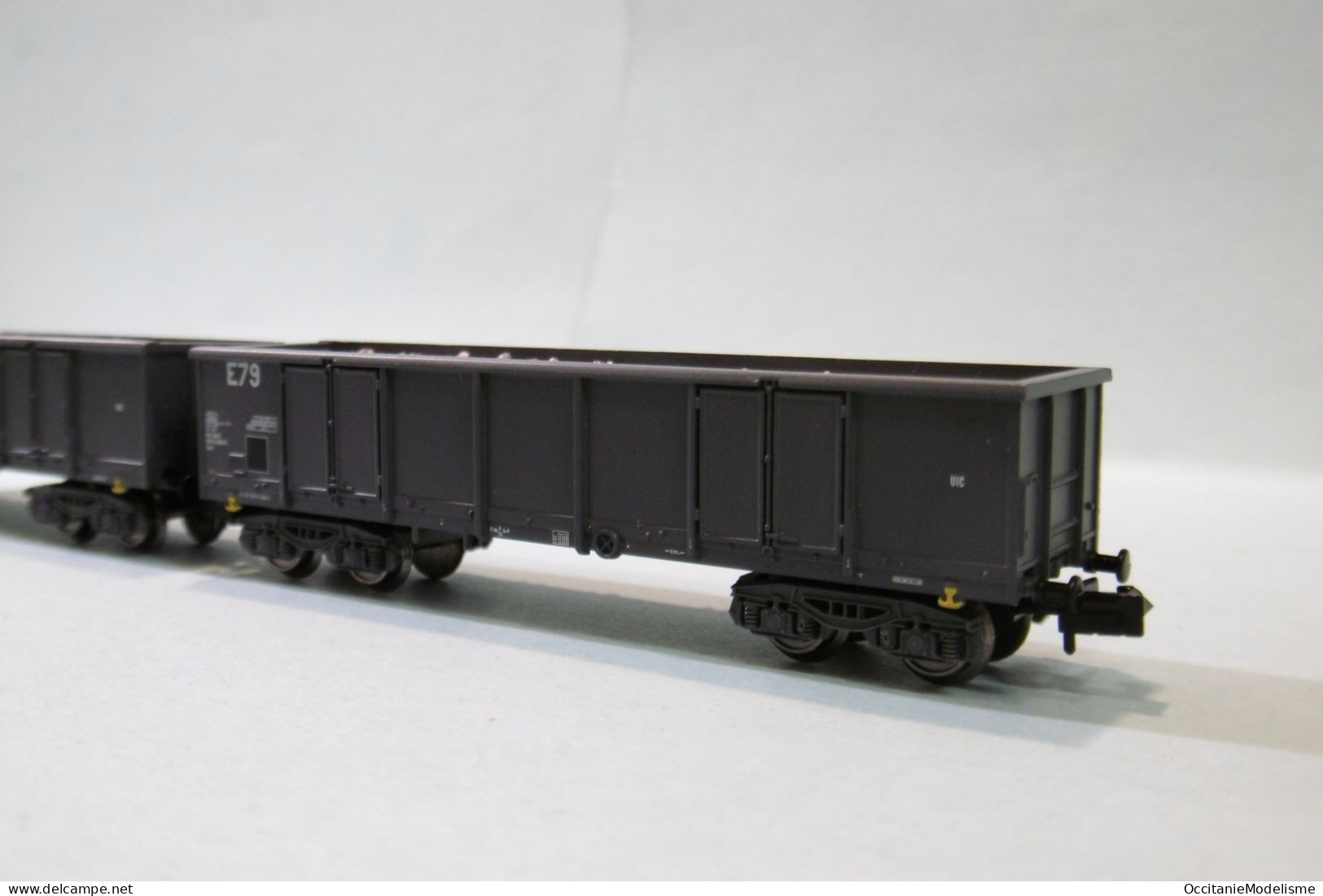 Arnold - 2 WAGONS TOMBEREAUX Eaos Gris SNCF ép. IV Réf. HN6535 Neuf NBO N 1/160 - Wagons Marchandises