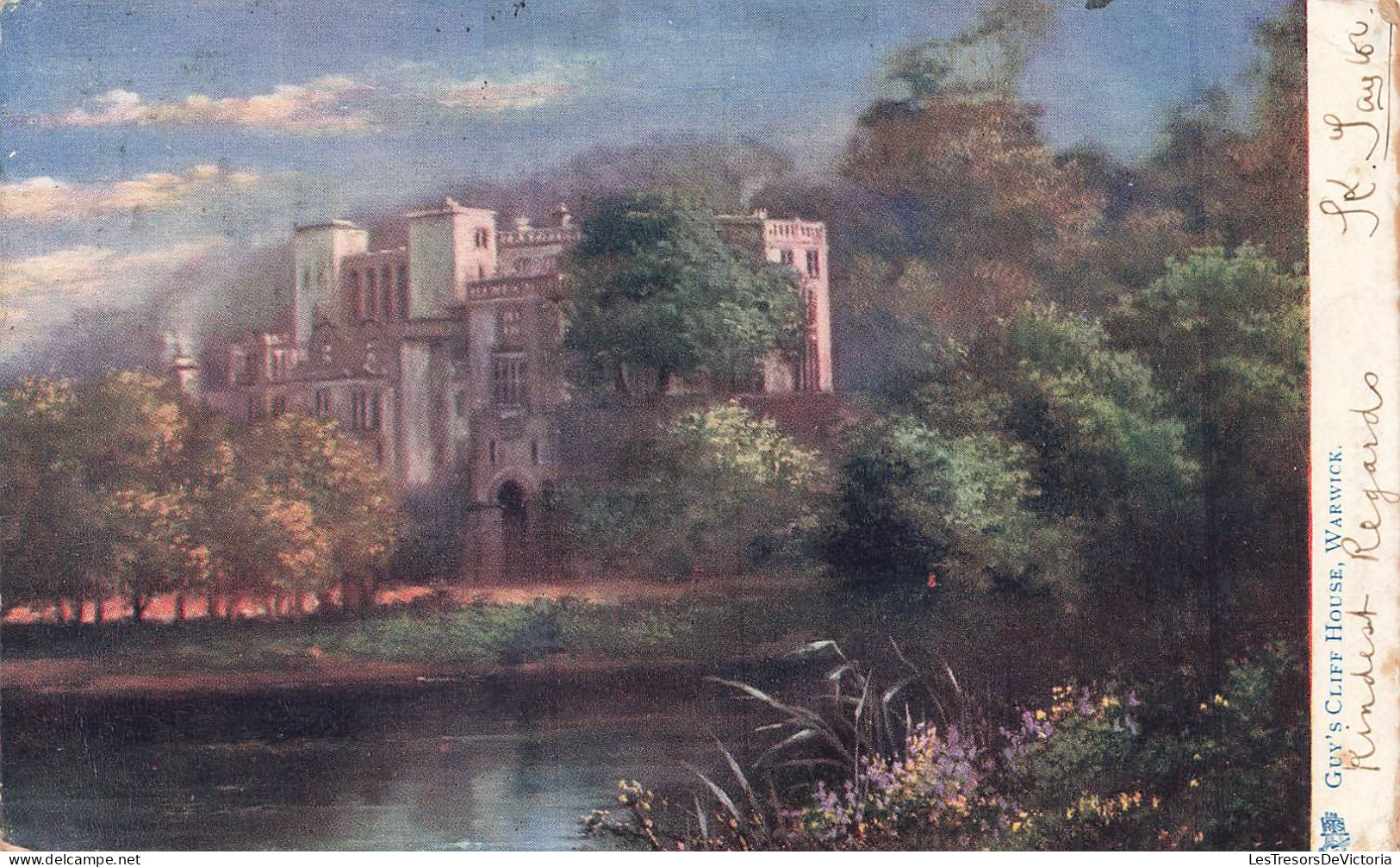 ROYAUME-UNI - Guys Cliff House Near Warwick - Vue Générale Du Château - Carte Postale Ancienne - Warwick