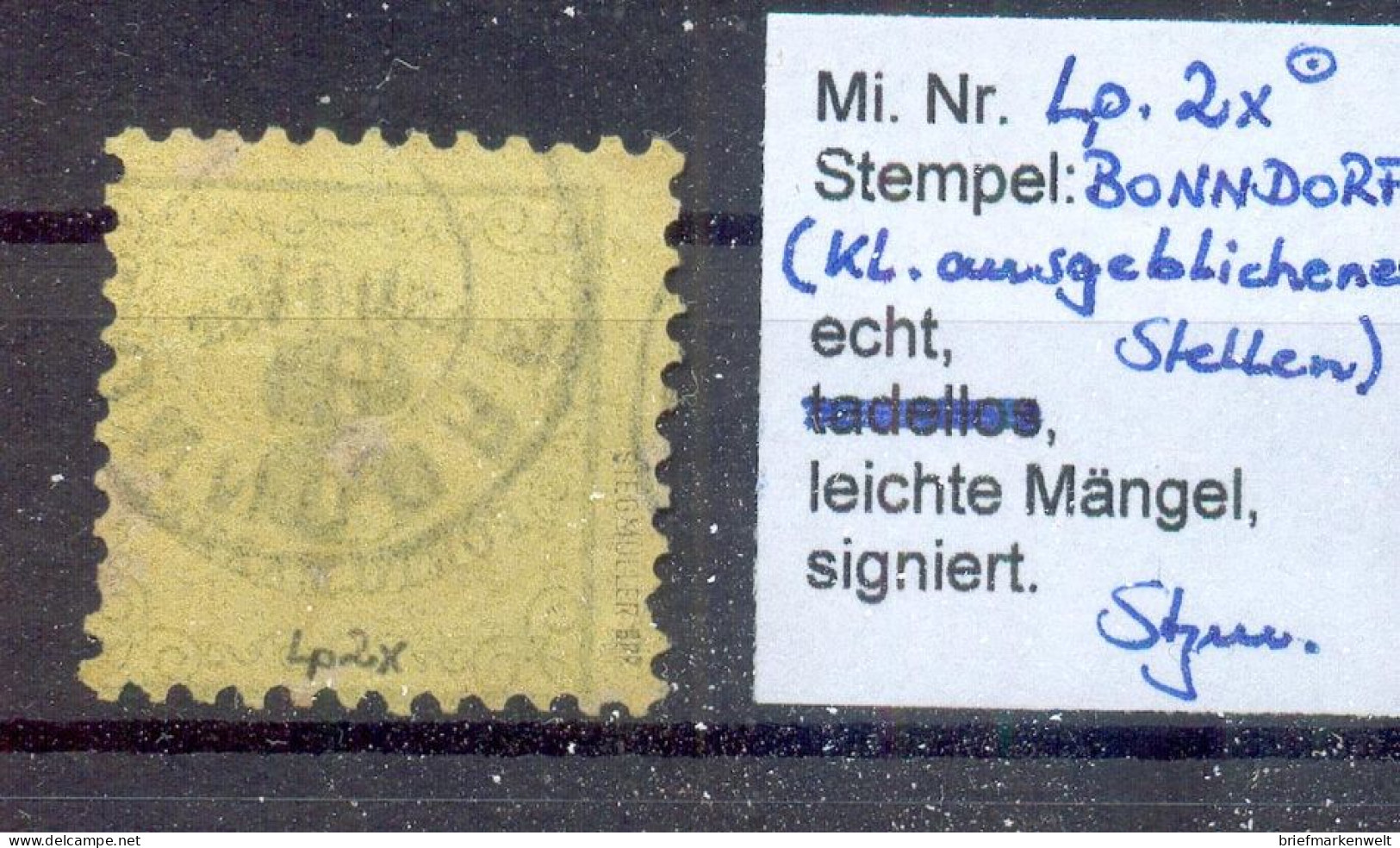 Baden LANDPOSTPORTO 2x Ideal Gest. BPP 150EUR (11872 - Other & Unclassified