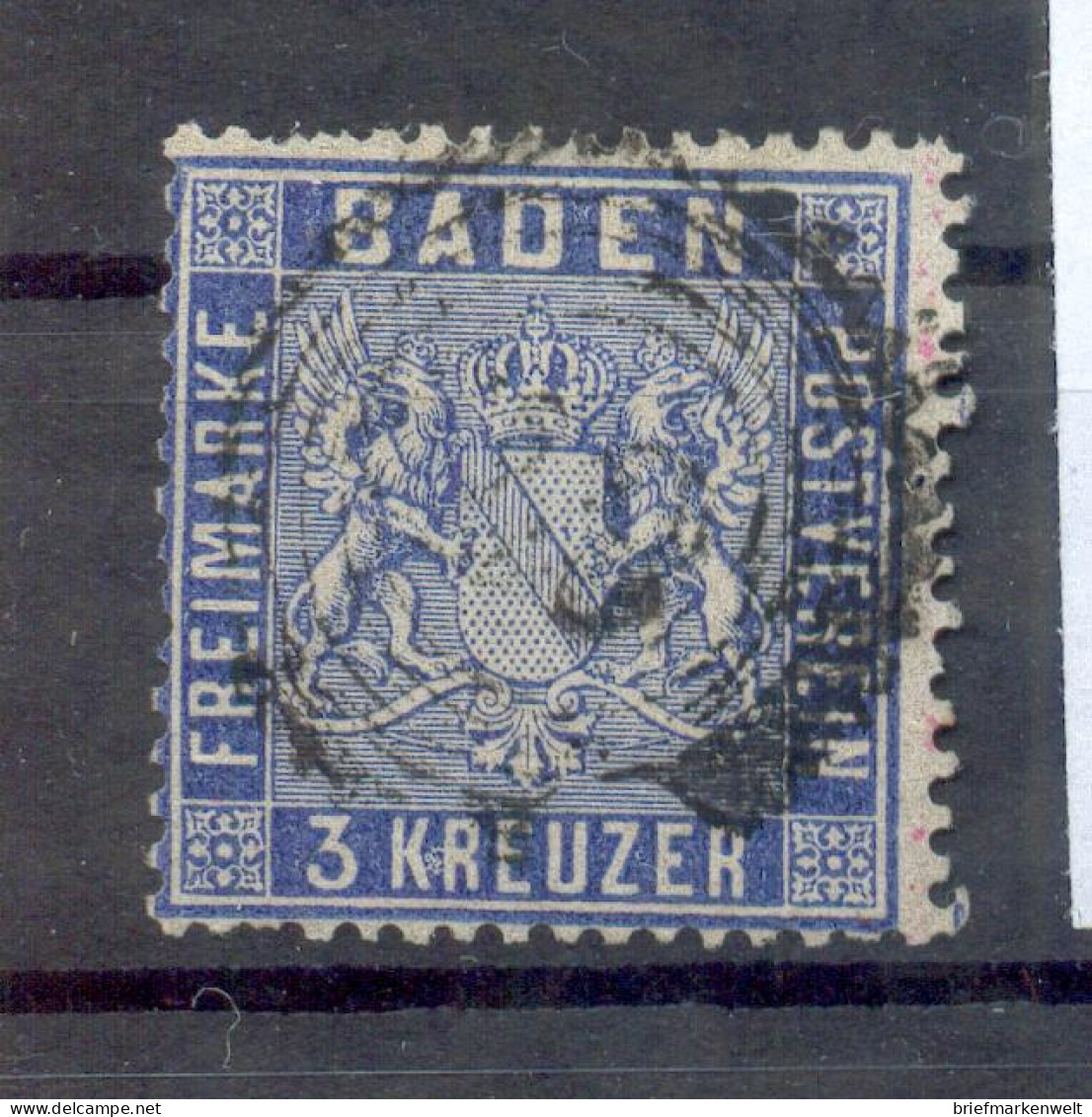 Baden 10c FARBE Gest. BPP 250EUR (11869 - Other & Unclassified