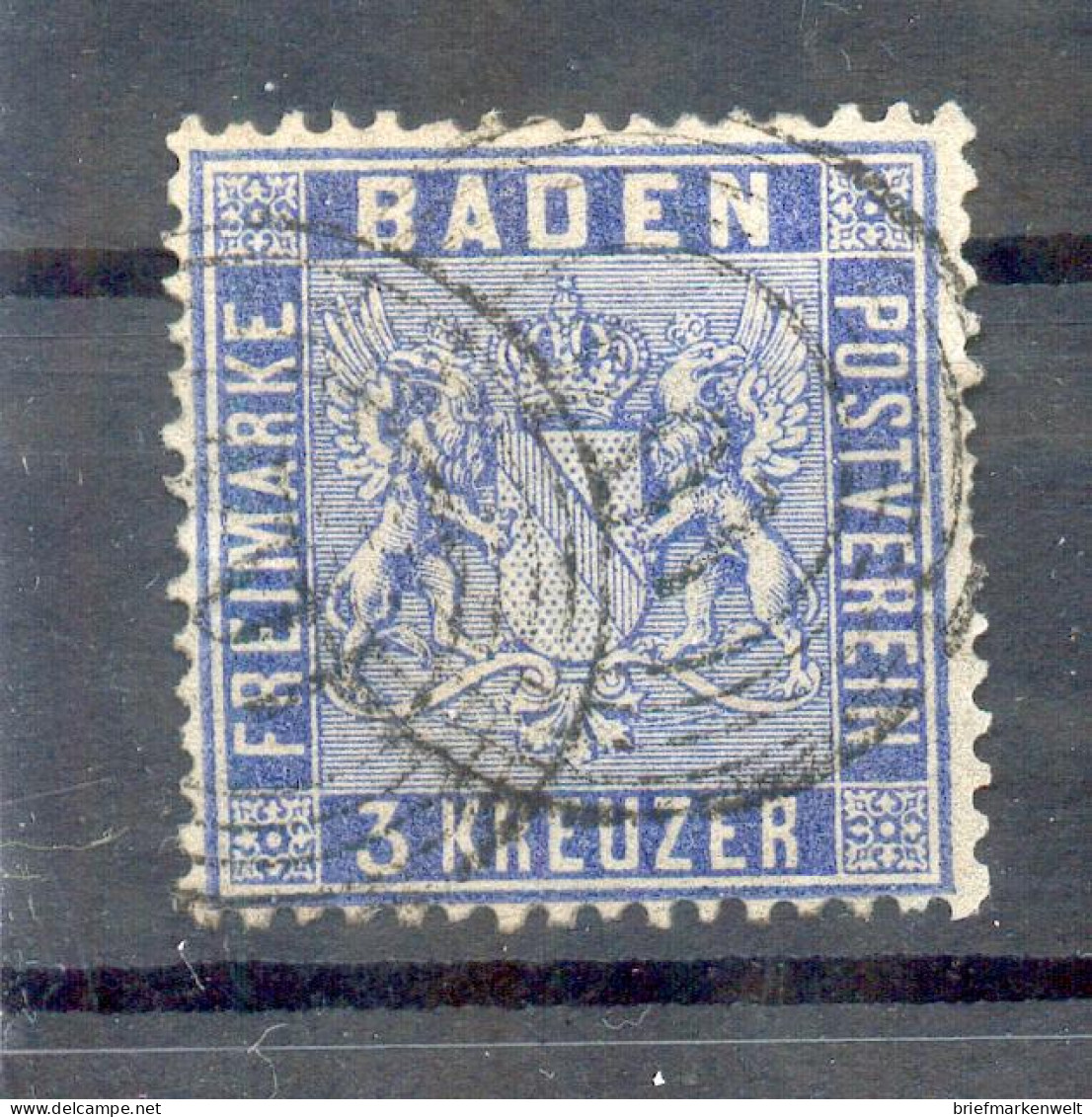 Baden 10c FARBE Gest. BPP 250EUR (11870 - Other & Unclassified
