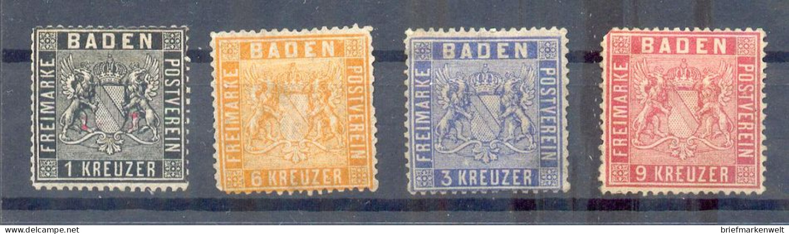 Baden 9/12 SATZ Mit 10c  * MH 1070EUR (13103 - Other & Unclassified