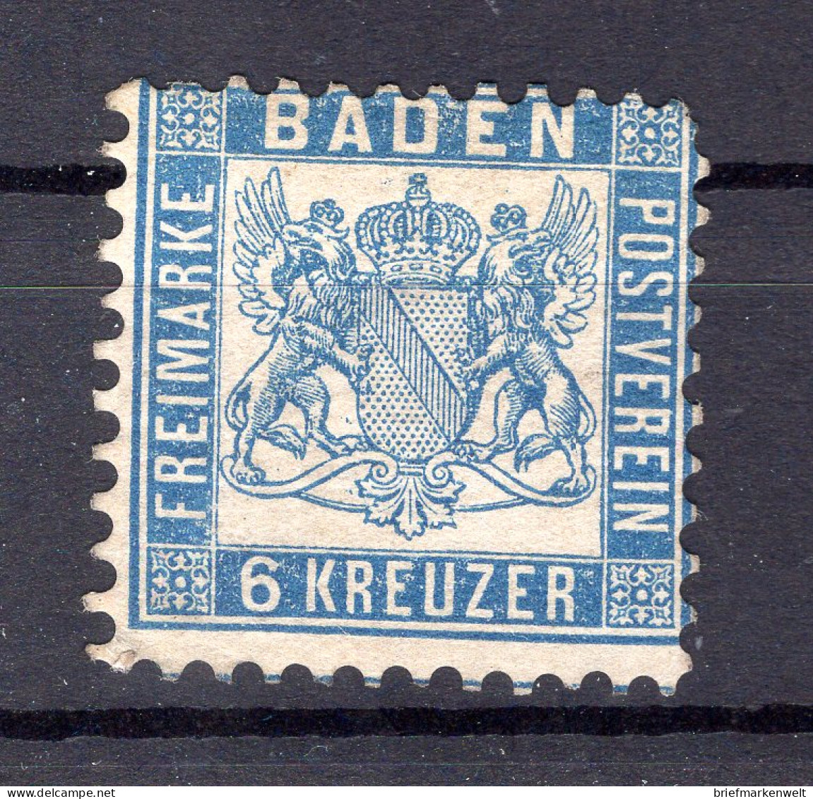 Baden 19b Mit Verkürztem Eckzahn,sonst * MH 750EUR (T7331 - Autres & Non Classés