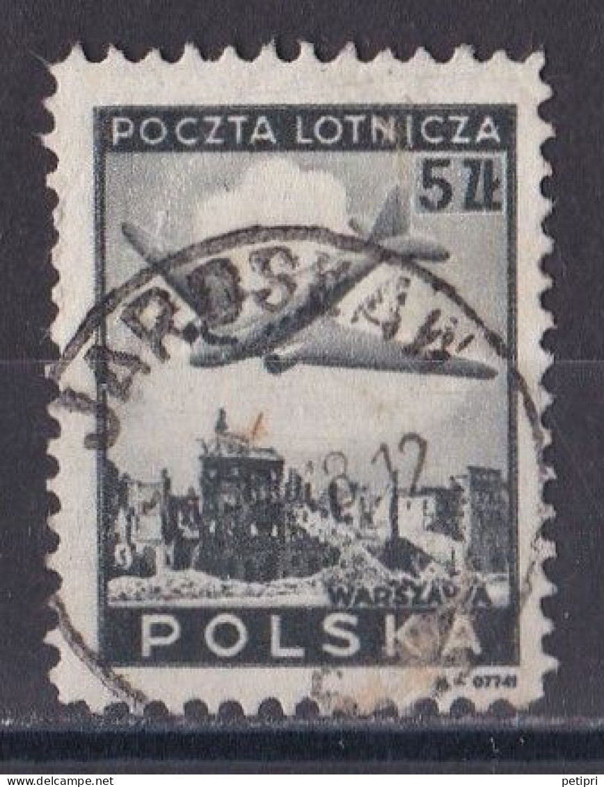 Pologne -  Poste Aérienne  Y&T  N ° 10  Oblitéré - Gebraucht