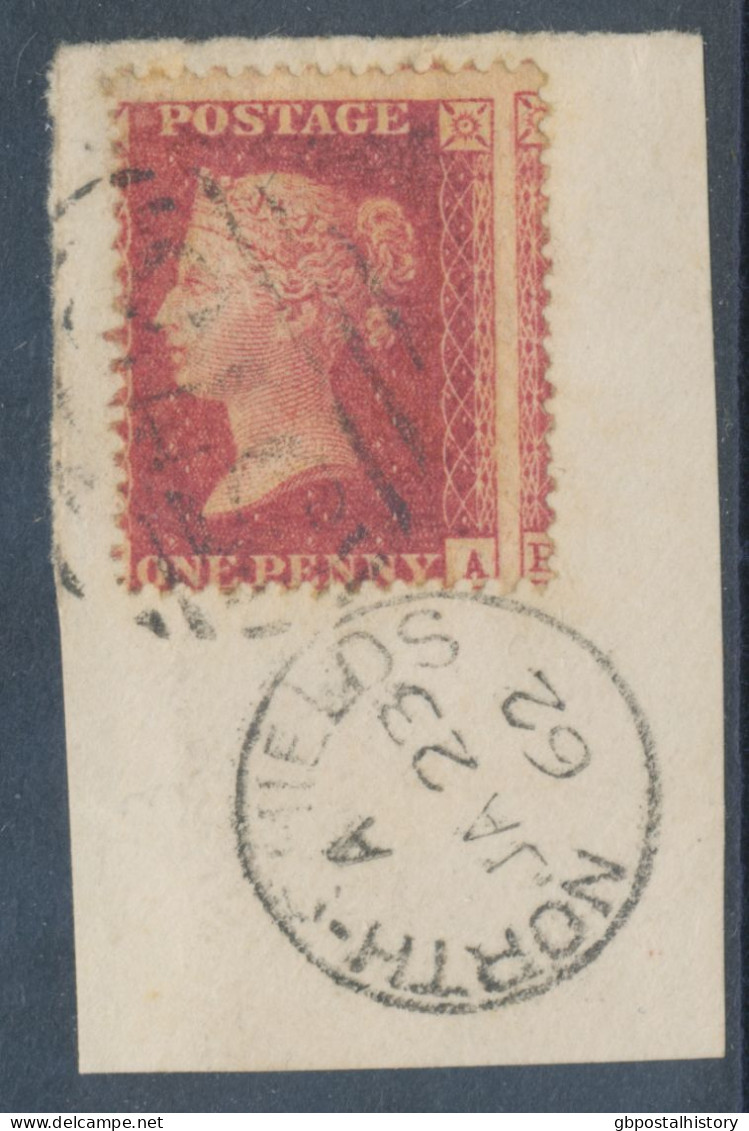 GB QV LE 1d Star (PA) Superb Used VARIETY: Heavy MISPERFORATED With Left Letters On The Right Side (making Impossible Le - Gebruikt