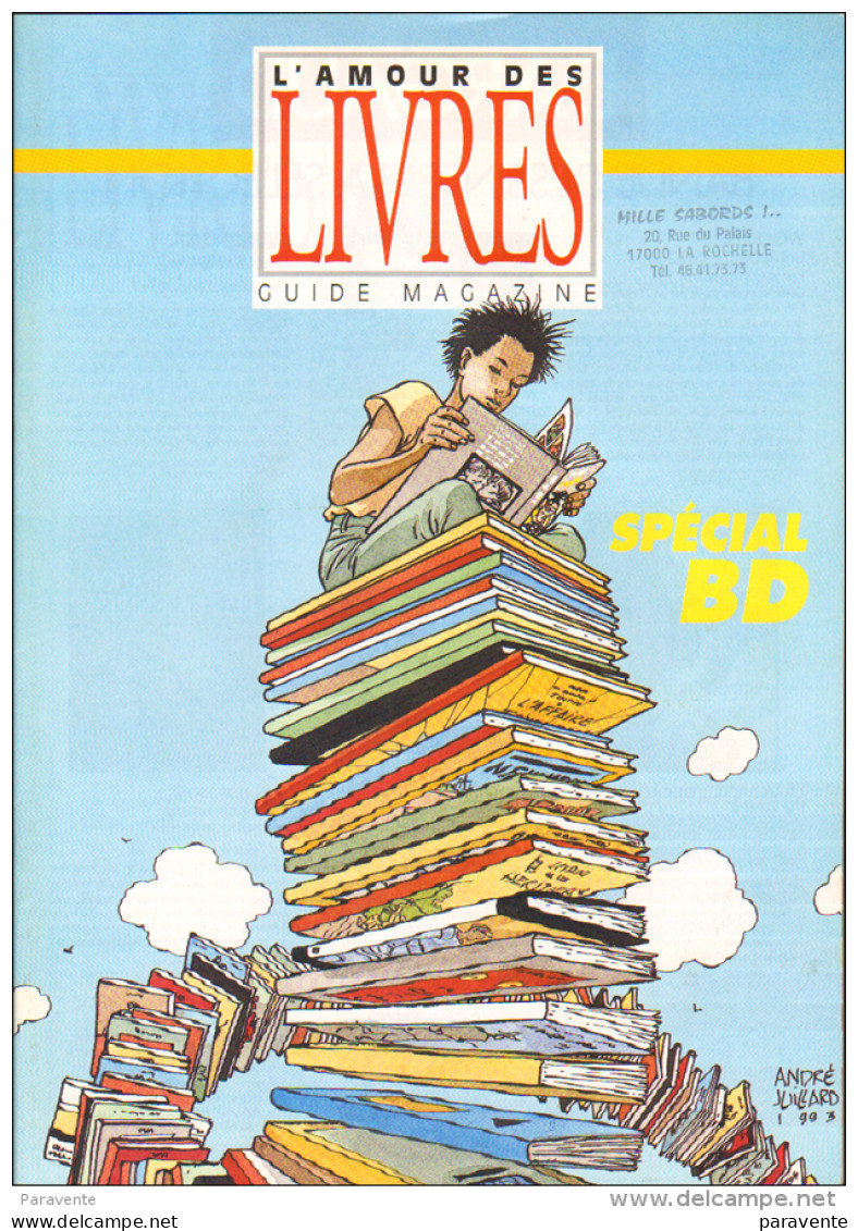 Catalogue AMOUR DES LIVRES 1992 , Couverture JUILLARD , Bilal Tardi Asterix - Juillard