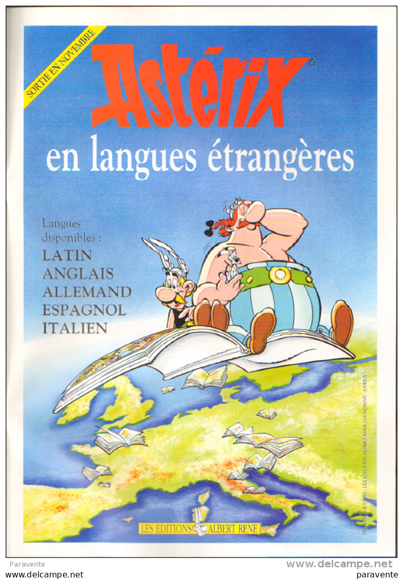 Catalogue AMOUR DES LIVRES 1992 , Couverture JUILLARD , Bilal Tardi Asterix - Juillard