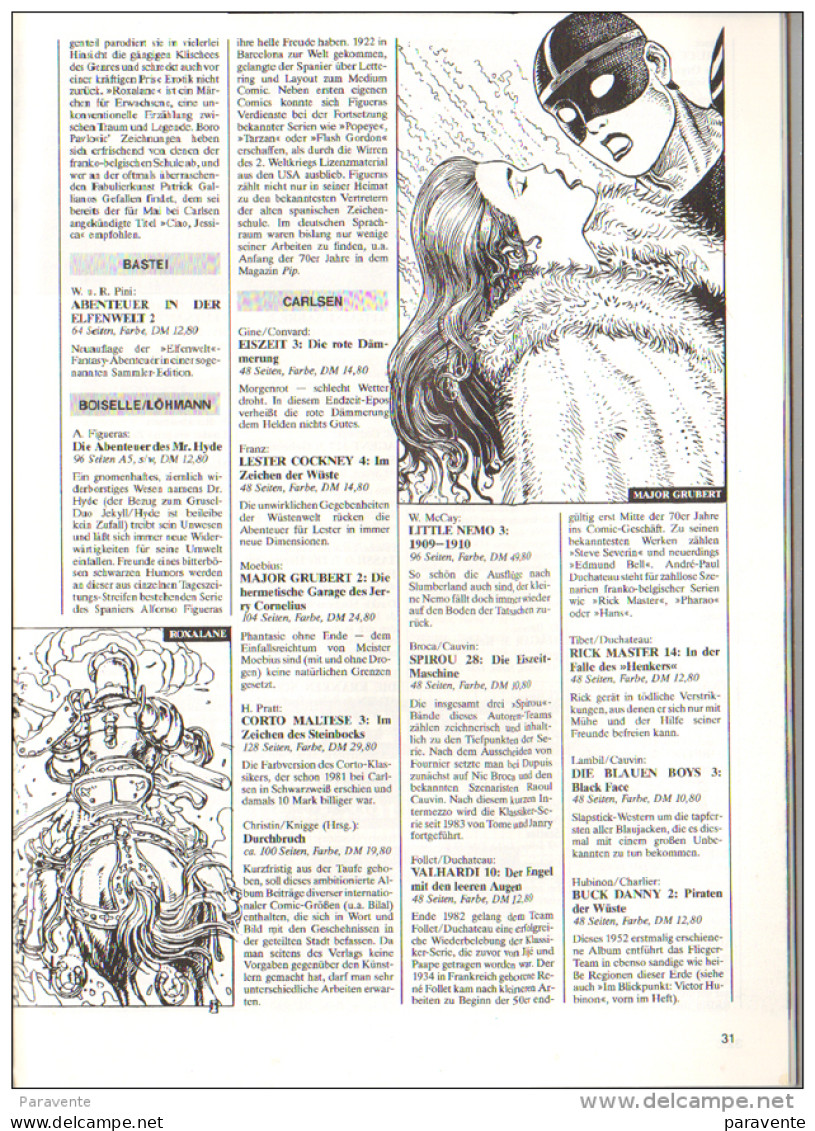 Magazine RRAAH! 10 De 1990 (en Allemand) Avec ASTERIX BILAL HUBINON CHAND MOEBIUS - L'Echo Des Savanes
