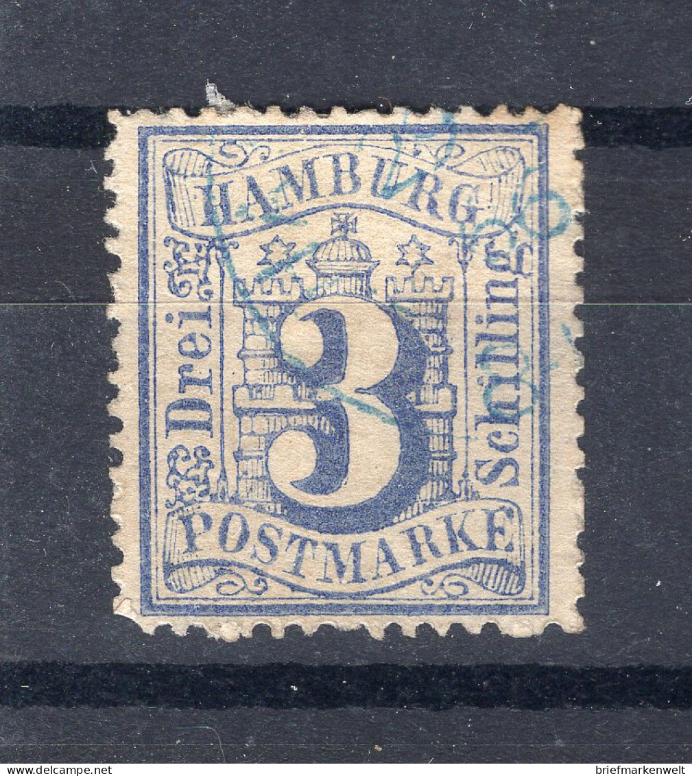 Hamburg 15c Sauber Gest. 50EUR (74722 - Hamburg (Amburgo)