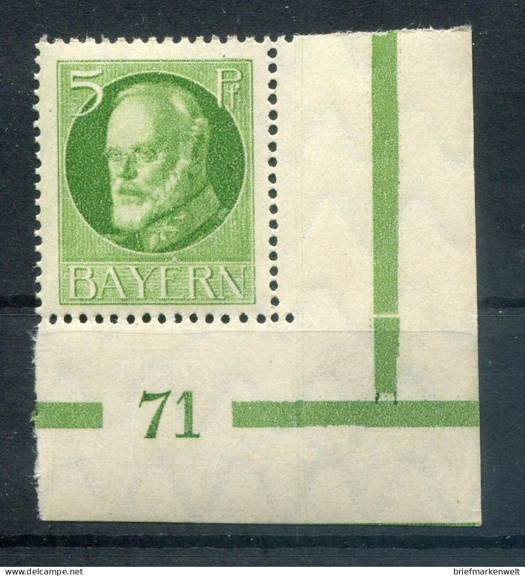 Bayern PLATTENNUMMER 71 Auf  112 Tadellos ** MNH POSTFRISCH (78622 - Other & Unclassified