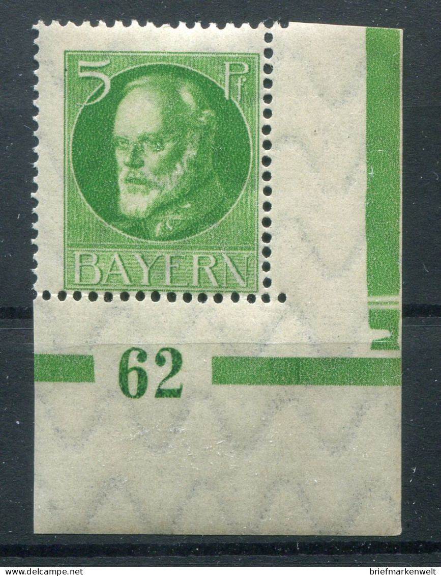 Bayern PLATTENNUMMER 62 Auf  112 Tadellos ** MNH POSTFRISCH (78621 - Sonstige & Ohne Zuordnung