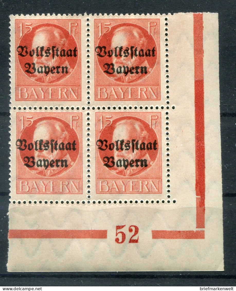 Bayern PLATTENNUMMER 52 Auf  120 Tadellos ** MNH POSTFRISCH (78704 - Other & Unclassified