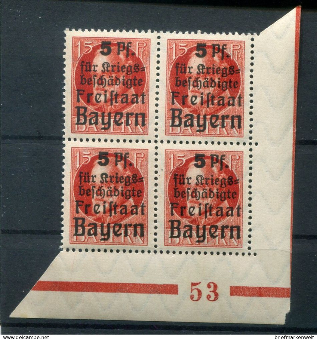 Bayern PLATTENNUMMER 53 Auf  172 Tadellos ** MNH POSTFRISCH (78660 - Altri & Non Classificati