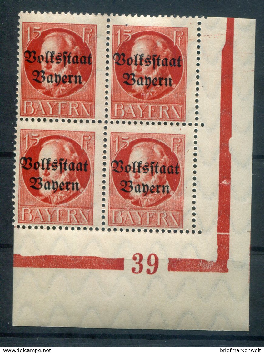 Bayern PLATTENNUMMER 39 Auf 120 Tadellos ** MNH POSTFRISCH (78655 - Other & Unclassified