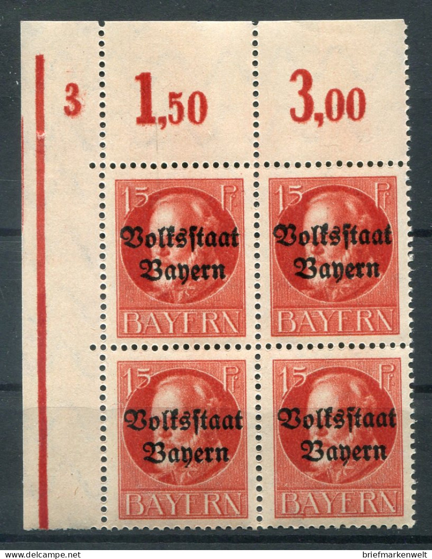 Bayern PLATTENNUMMER 3 Auf 120 Tadellos ** MNH POSTFRISCH (78693 - Autres & Non Classés