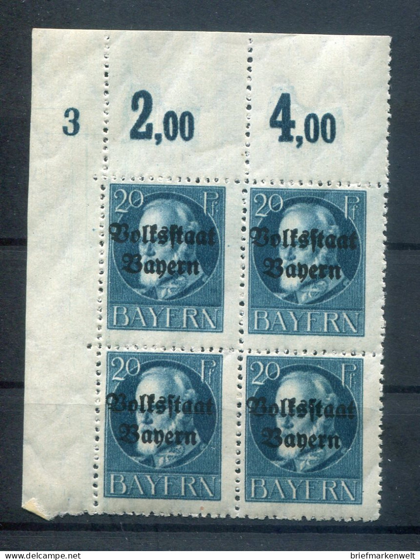 Bayern PLATTENNUMMER 3 Auf  121 Tadellos ** MNH POSTFRISCH (78691 - Autres & Non Classés