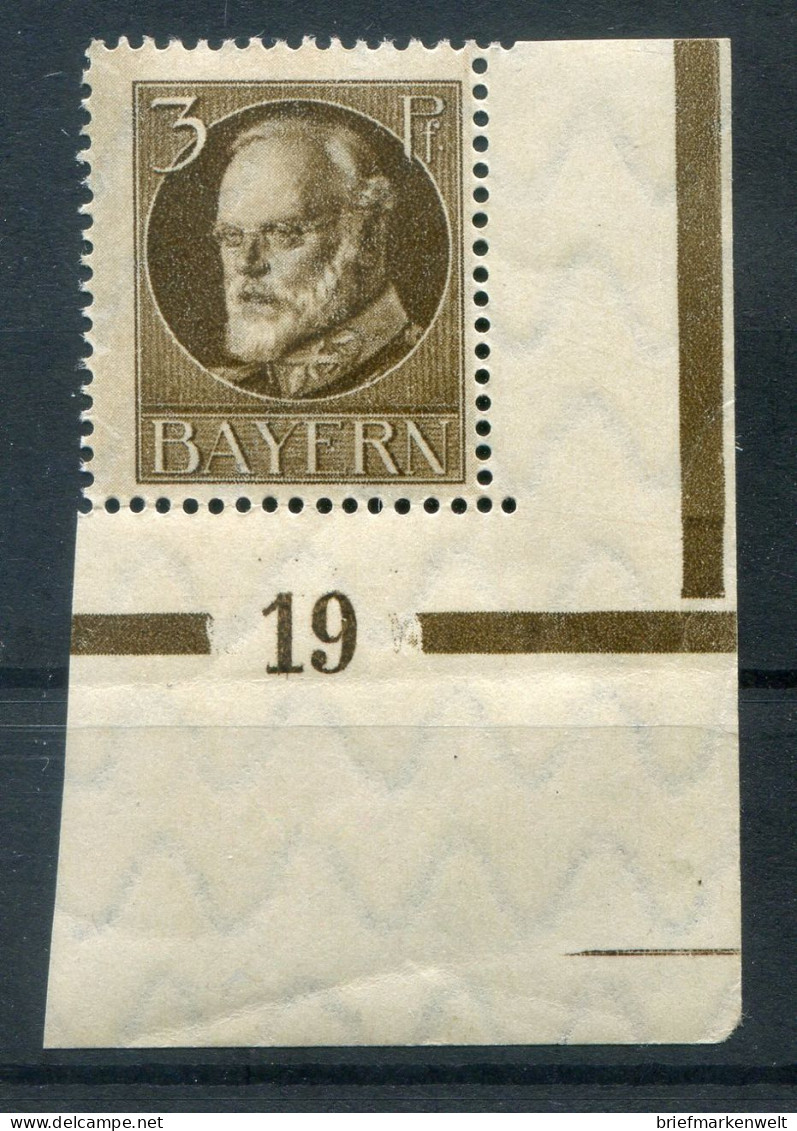 Bayern PLATTENNUMMER 19 Auf 94 Tadellos ** MNH POSTFRISCH (78619 - Other & Unclassified