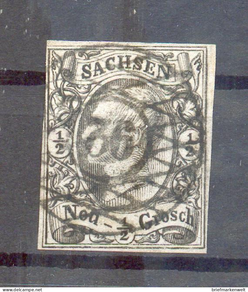Sachsen Nummernstpl 75 OEDERAN Auf  8 Tadellos Gest. (15196 - Sachsen